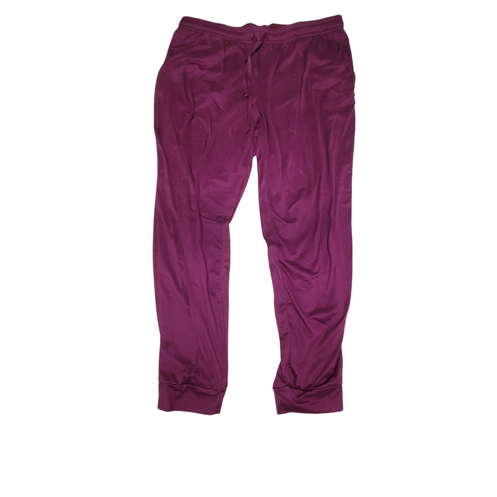 Athletic Works Womens XL 16-18 Purple Jogger Sweatpants‎ Drawstring RN 52469